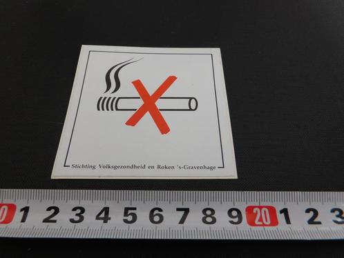 sticker Verboden te roken, Verzamelen, Stickers, Zo goed als nieuw, Bedrijf of Vereniging, Ophalen