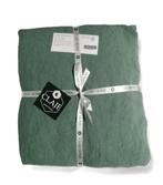 100% linnen hoeslaken 180x200 Green, Hoeslaken of Sloop, Ophalen of Verzenden, Groen, Nieuw