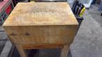 Authentieke Slagers Hakblok, Huis en Inrichting, Gebruikt, 50 tot 100 cm, Ophalen of Verzenden, Tafelblad