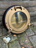 Kopere patrijspoort lamp bootraam bootlamp wandlamp, Antiek en Kunst, Ophalen