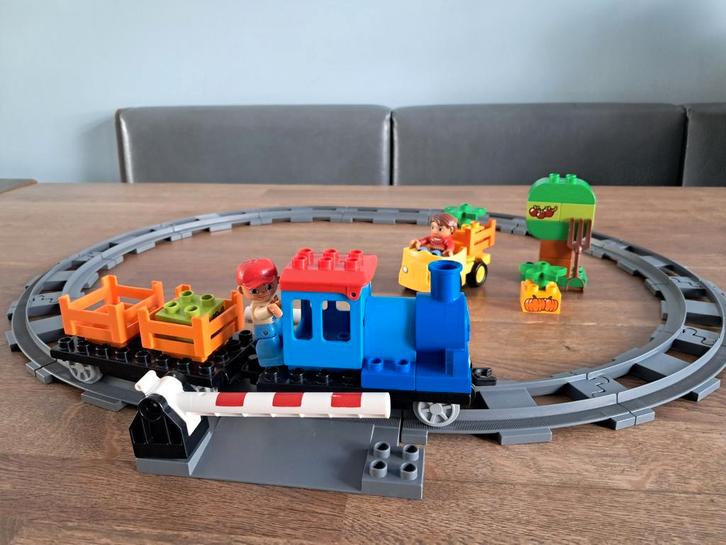 Duplo Trein met Treinbaan 10810 - Compleet!, Kinderen en Baby's, Speelgoed | Duplo en Lego, Gebruikt, Duplo, Complete set, Ophalen of Verzenden