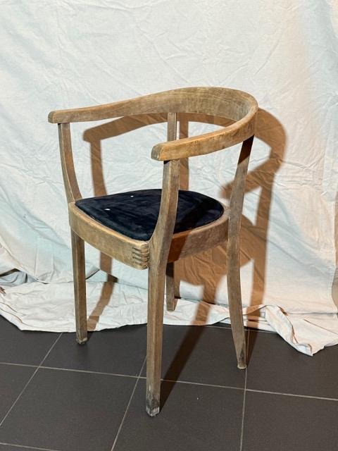 Mid-Century eetstoel, Huis en Inrichting, Stoelen, Gebruikt, Eén, Hout, Bruin, Ophalen