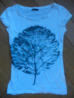 VILA t shirt wit met blad maat S, Maat 38/40 (M), Wit, Vila, Ophalen of Verzenden