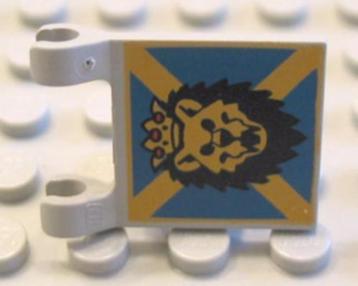 Lego Castle Knights Kingdom I Blauwe Vlag met Gele Leeuw 233 beschikbaar voor biedingen