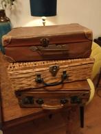 3 oude koffertjes, Ophalen of Verzenden
