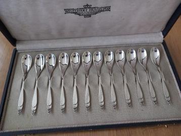 12 zilveren theelepeltjes, 91 gram sterling zilver 925/000 beschikbaar voor biedingen