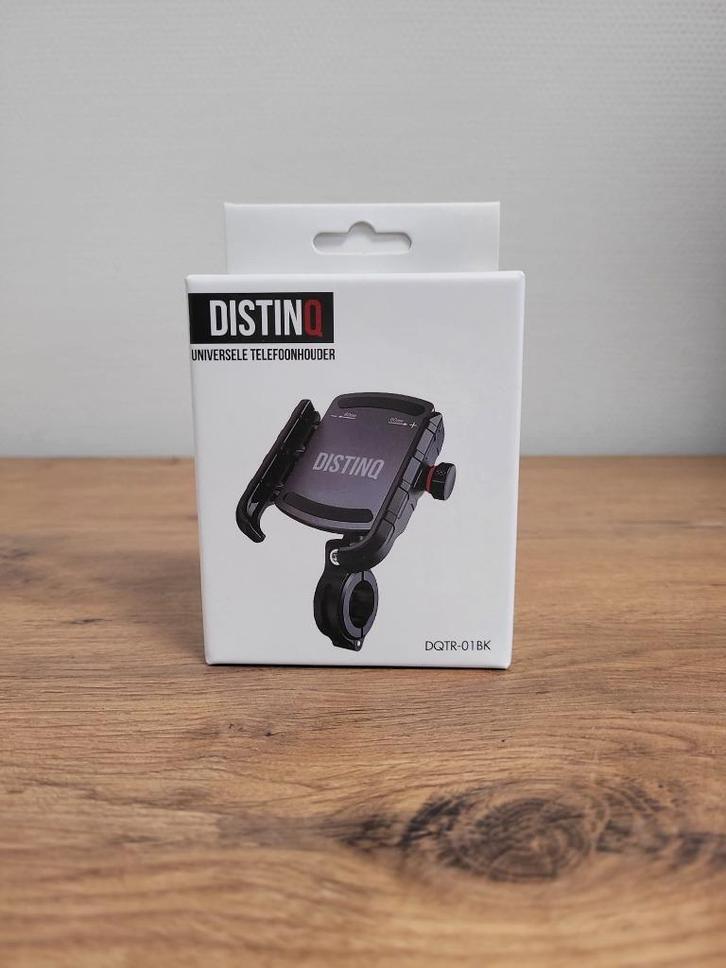 DistinQ Telefoonhouder voor fiets en motor - 360 graden, Telecommunicatie, Telefoonhouders, Refurbished, Ophalen of Verzenden