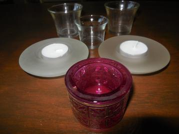 6 Waxinelichthouders beschikbaar voor biedingen