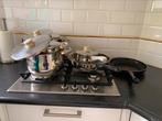 Pannenset + hapjespan + koekenpan, Huis en Inrichting, Keuken | Potten en Pannen, Ophalen, Rvs, Pannenset