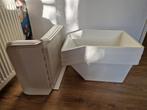 Ikea sortera, 3 witte bakken, Doe-het-zelf en Verbouw, Kratten en Dozen, Ophalen, 40 tot 60 cm, 50 tot 75 cm, Zo goed als nieuw