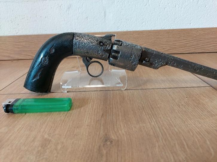 bijzondere percussie revolver  215,-- geen geweer pistool, Antiek en Kunst, Curiosa en Brocante, Ophalen of Verzenden