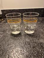 Baileys glazen met gekleurde strepen 2 stuks, Huis en Inrichting, Keuken | Servies, Ophalen of Verzenden, Glas, Overige stijlen