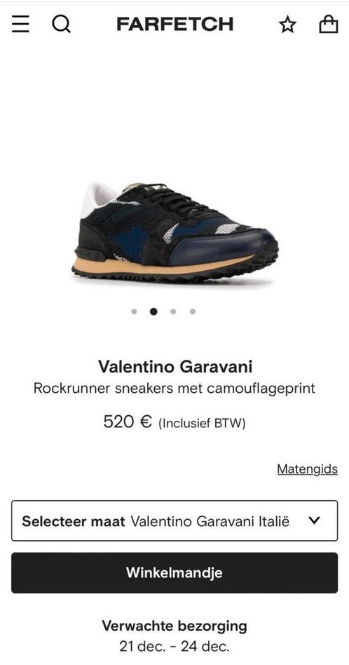 Valentino Garavani Rockrunner Schoenen Blauw/Wit, Kleding | Heren, Schoenen, Gedragen, Sneakers of Gympen, Wit, Ophalen of Verzenden