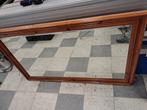 Grote Spiegel met Houten Frame, Huis en Inrichting, Woonaccessoires | Spiegels, Ophalen, Gebruikt, 100 tot 150 cm, 100 tot 125 cm