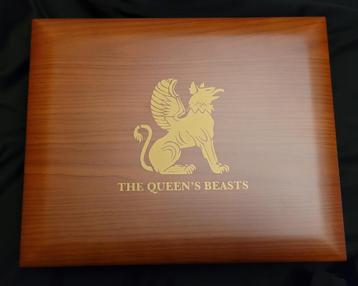 10 x 2 oz zilveren munten serie Queen's Beasts. beschikbaar voor biedingen