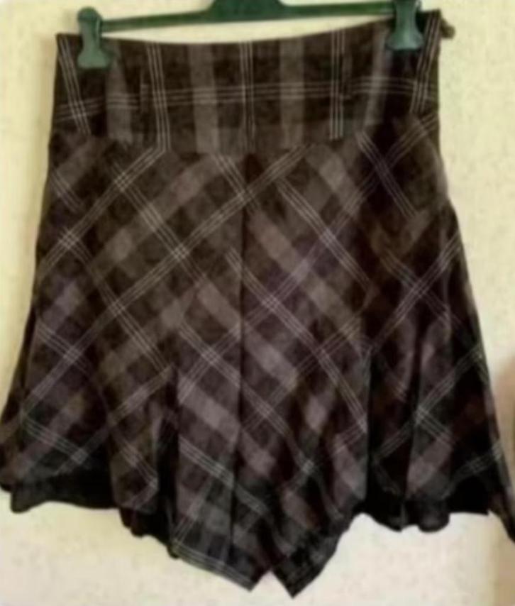 Rok; 44; Your Life, Your Fashion; zwart, donkergrijs en wit, Kleding | Dames, Rokken, Zo goed als nieuw, Maat 42/44 (L), Grijs