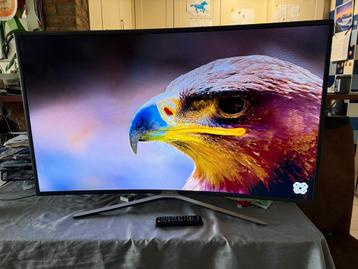 Samsung Curved TV – Werkt, maar bovenkant beeld is donkerder beschikbaar voor biedingen