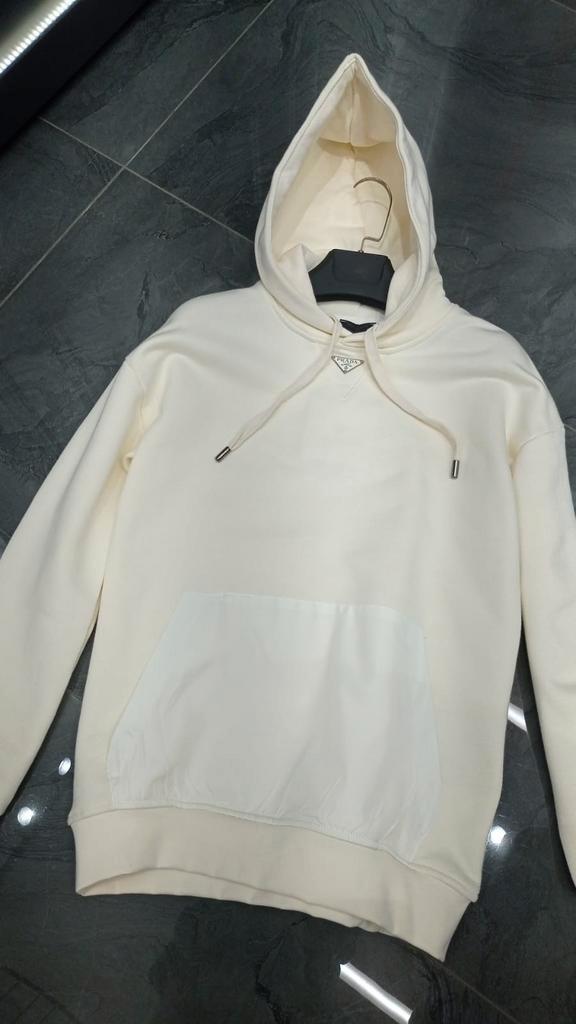 Prada hoodie wit (MAAT S), Kleding | Heren, Overige Herenkleding, Zo goed als nieuw, Ophalen of Verzenden