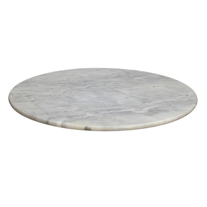 Rond marmer tafelblad 80 cm met montageplaat, Tuin en Terras, Tuinmeubel-accessoires, Nieuw, Ophalen of Verzenden