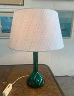 Lamp Deense Kastrup Holmegaard tafellamp groen glazen voet., Ophalen of Verzenden