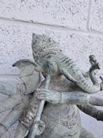 10-armig Ganesh-beeld dat fluit speelt/brons/India/51 cm, Antiek en Kunst, Kunst | Niet-Westerse kunst, Ophalen of Verzenden