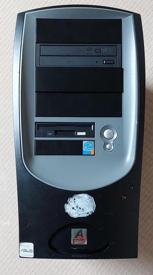 AOpen Miditower desktop computer met complete inhoud, Computers en Software, Desktop Pc's, Gebruikt, 3 tot 4 Ghz, HDD, SSD, 8 GB