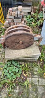 Scheeps katrol mega groot, Antiek en Kunst, Ophalen