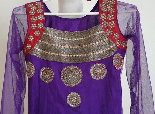 Anarkali salwaar salwar kameez paars roze maat S (36), Kleding | Dames, Gelegenheidskleding, Zo goed als nieuw, Overige typen