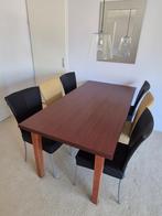 Eettafel model Tilburg 180 x 90 kersen eventueel met stoelen, Huis en Inrichting, Tafels | Eettafels, Nieuw, 50 tot 100 cm, Vijf personen of meer