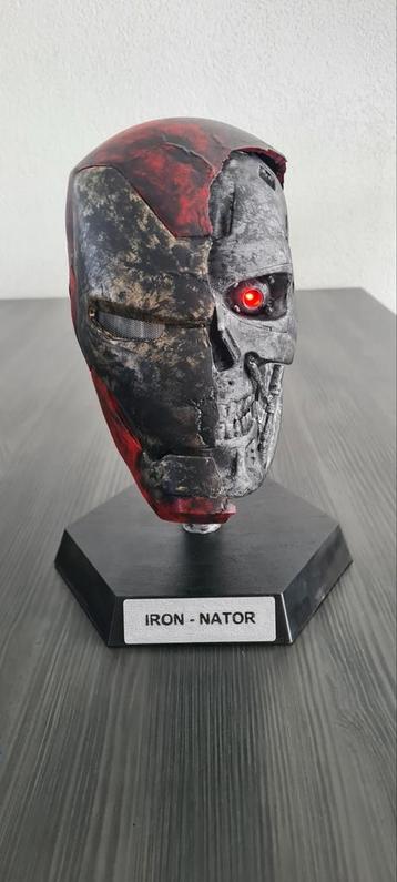 Iron nator T800 in iron man helm terminator met led ogen beschikbaar voor biedingen
