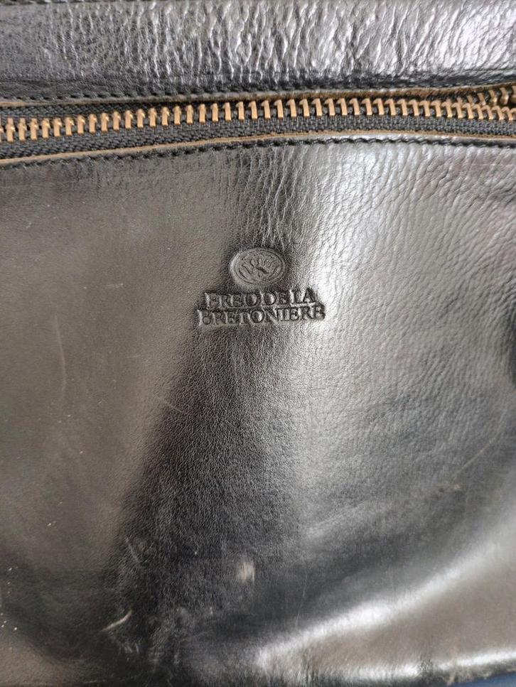 Fred de la Bretoniere Zwarte Handtas/Laptoptas, Sieraden, Tassen en Uiterlijk, Tassen | Damestassen, Ophalen of Verzenden