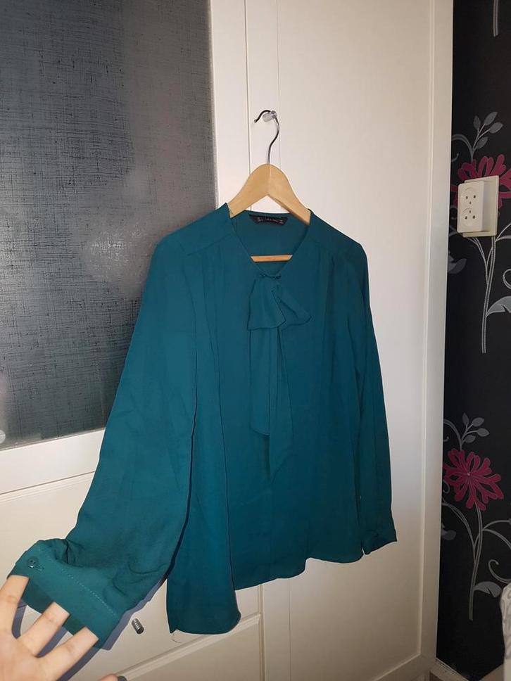 Nieuwe Zara blouse - Maat L 💫, Kleding | Dames, Blouses en Tunieken, Nieuw, Maat 42/44 (L), Groen, Ophalen of Verzenden