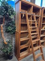 Prachtige teakhouten boekenkast / bibliotheekkast / wandkast, Ophalen, Zo goed als nieuw, X, X
