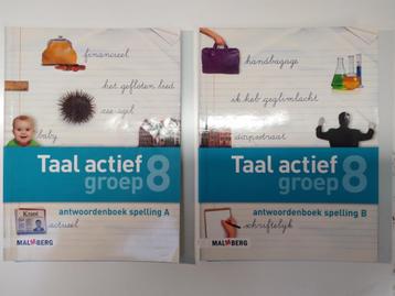 Taal Actief - Groep 8 - Antwoordenboek Spelling 8A en 8B. beschikbaar voor biedingen