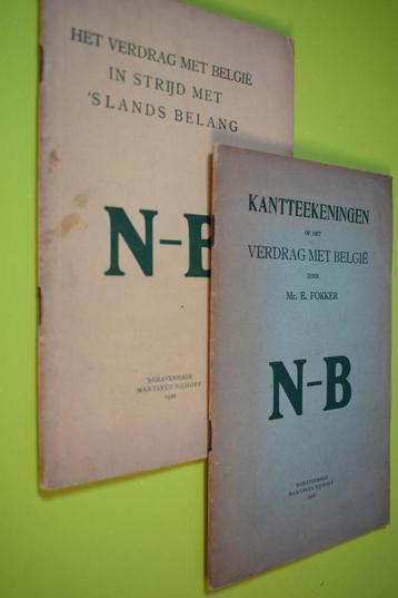 Verdrag met België - 1926- A.A. Mussert- beschikbaar voor biedingen