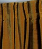 ' WARME VRIJ ZWARE OKERKLEUR VELOURS GORDIJNEN ,, Huis en Inrichting, VELOURS  WARME KLEUR, Overige kleuren, 200 cm of meer, Ophalen of Verzenden
