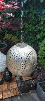 Oosterse hanglamp bol filigrain zilver, Huis en Inrichting, Lampen | Hanglampen, Ophalen, Metaal, Oosters, Minder dan 50 cm