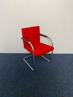 6 x Vitra Visasoft Visavis design vergaderstoel, rood, Huis en Inrichting, Stoelen, Ophalen, Gebruikt, Stof, Vijf, Zes of meer stoelen