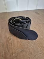 Zwarte leren damesriem, 80 tot 90 cm, 5 cm of meer, Heupriem, Ophalen of Verzenden