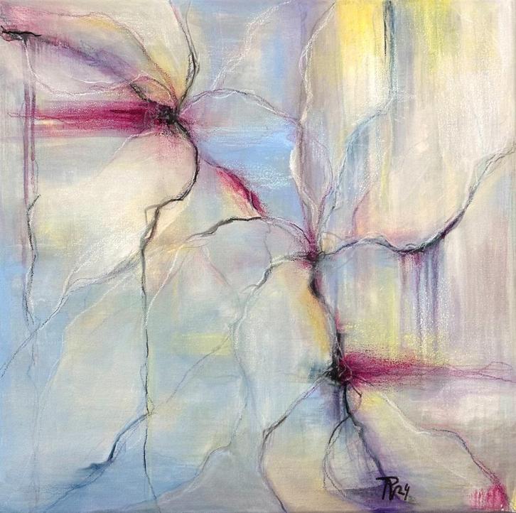 Magnolia, Antiek en Kunst, Kunst | Schilderijen | Modern, Ophalen of Verzenden