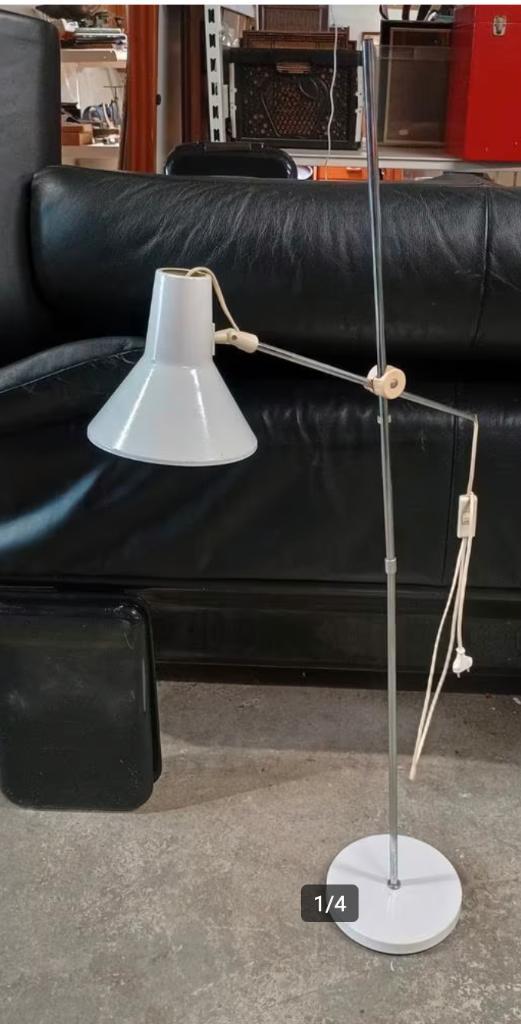 vintage vloerlamp - leeslamp, Huis en Inrichting, Lampen | Vloerlampen, Zo goed als nieuw, 150 tot 200 cm, Metaal, Ophalen