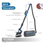 HYUNDAI Langnek Schuurmachine 880W – Met LED, Telescopische, Doe-het-zelf en Verbouw, Gereedschap | Schuurmachines, Ophalen of Verzenden
