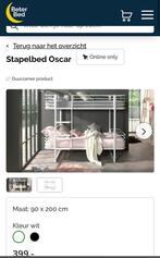 Stapelbed Oscar nieuw in doos, 90 cm, Tweepersoons, Ophalen of Verzenden, Zo goed als nieuw