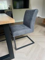 6x antraciet eetkamerstoelen, Ophalen of Verzenden, Zo goed als nieuw, Grijs, Vijf, Zes of meer stoelen