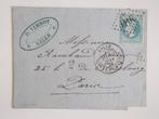 Frankrijk, Vouwbrief Uit Lille Naar Parijs 1870., Postzegels en Munten, Ophalen, Brief
