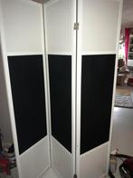Roomdivider / Kamerscherm - Wit met Zwart, Huis en Inrichting, Ophalen, Zo goed als nieuw