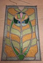 Glas in Lood Paneel - Tulp Design 53x32cm, Ophalen