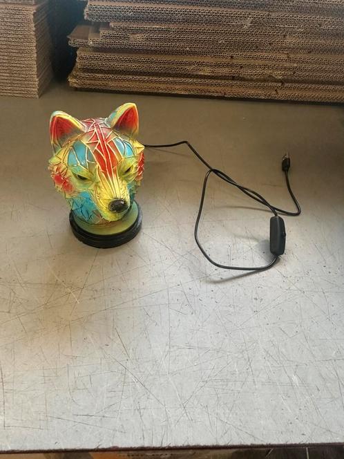 Vos LED Tafellamp – Mozaïeklook – USB – Uniek Design, Huis en Inrichting, Lampen | Tafellampen, Nieuw, Minder dan 50 cm, Glas