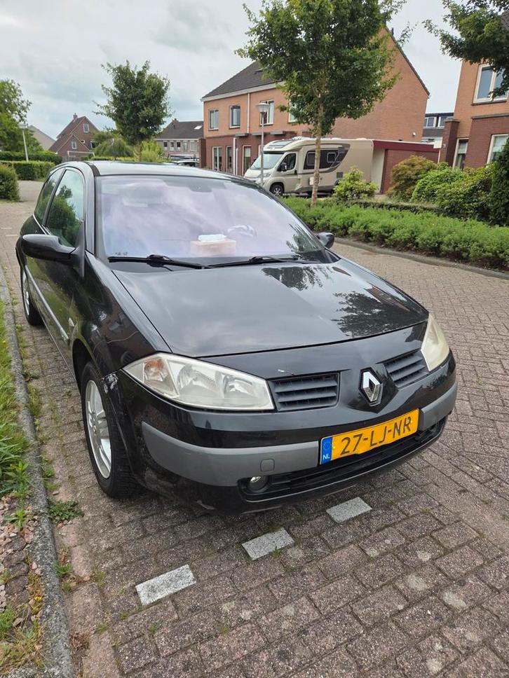 Renault Mégane 1.6 16V S2005 2003 Zwart, Auto's, Renault, Particulier, Mégane, Benzine, B, Hatchback, Handgeschakeld, Origineel Nederlands