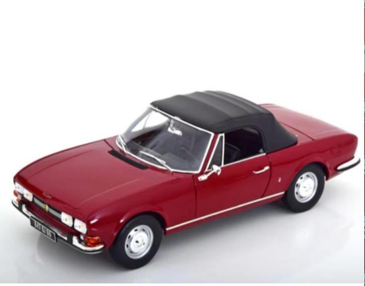 Peugeot 504 Cabriolet 1969 Andalou Rood 1/18 NOREV 184818, Hobby en Vrije tijd, Modelauto's | 1:18, Nieuw, Auto, Norev, Verzenden